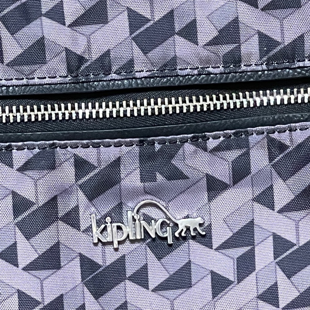 Kipling Expandable Nylon Geometric Pattern Bag - image 3